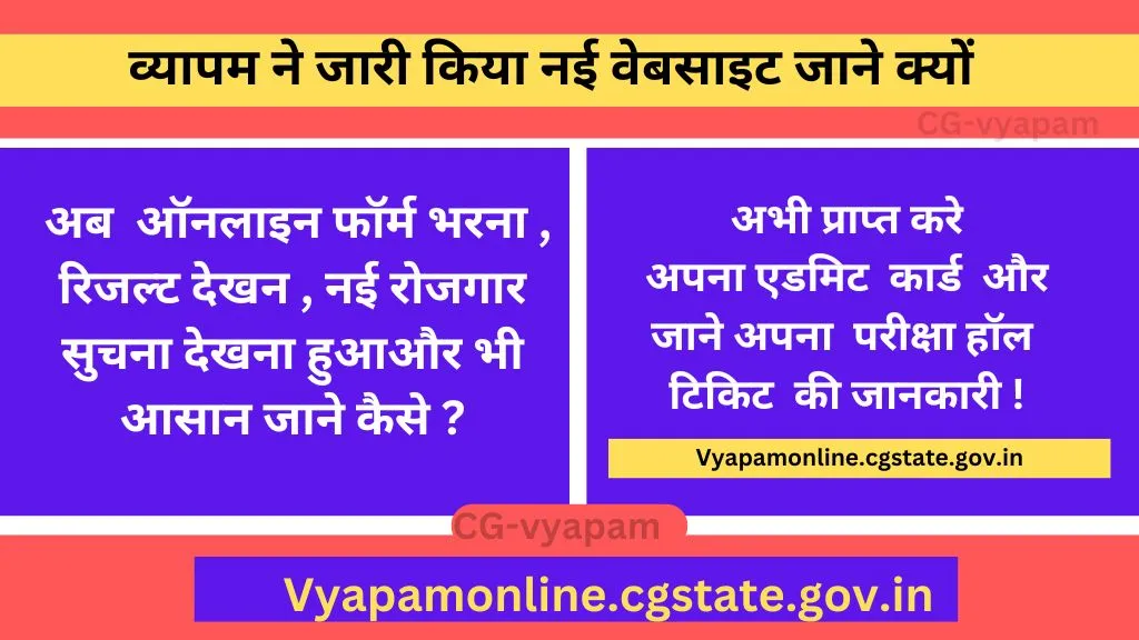 Cg Vyapam New website