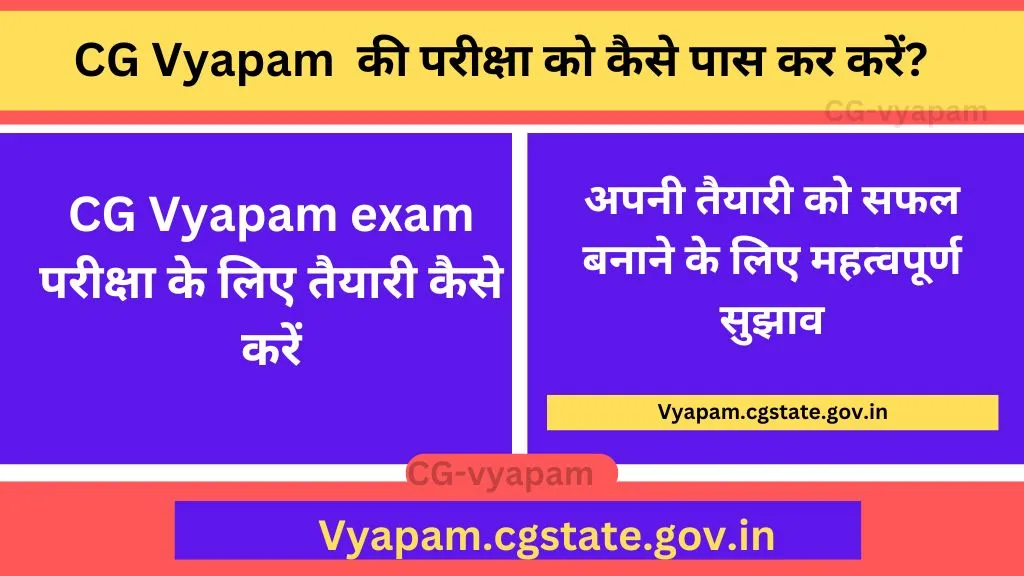 How to Clear CG Vyapam examCG Vyapam